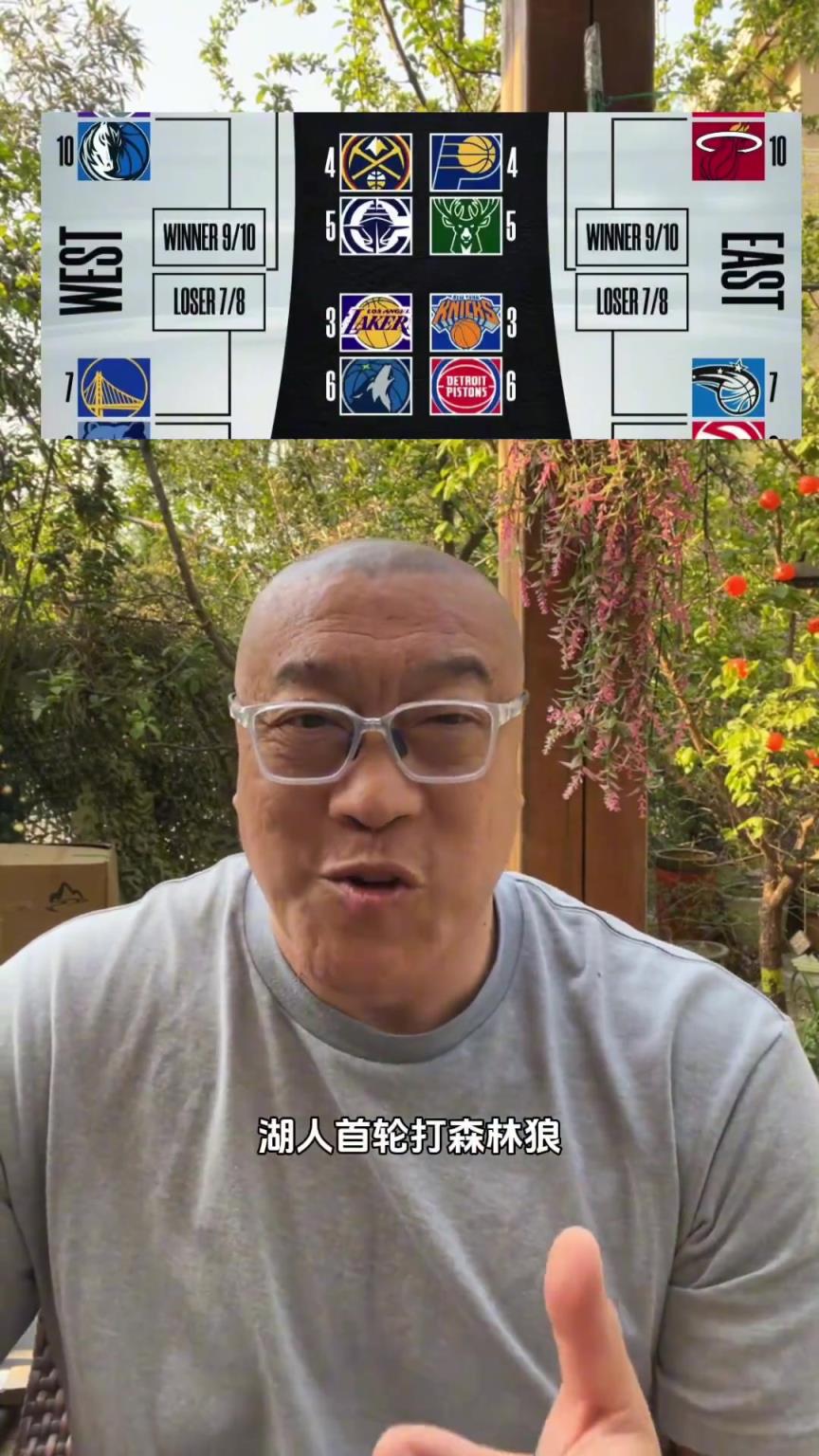 湖人打森林狼！馬健：只要東契奇像上賽季打戈貝爾那樣就行